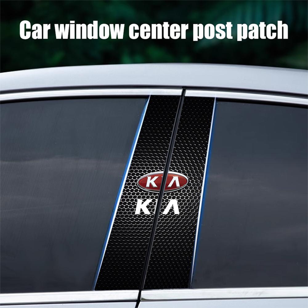 Car Center Pillar Waterproof Badge Sticker Auto Door Pillar Decoration for Kia Sportage Rio 3 Soul Picanto EV6 Cerato Telluride xmwcj44