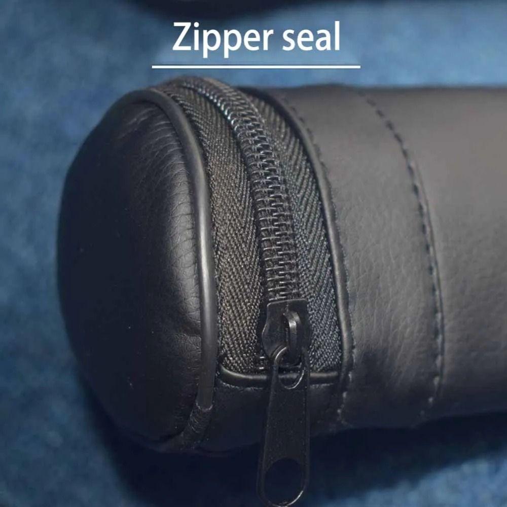 Collapsible Pool Cue Bag Faux Leather Billiard Carrying Case Portable Billiard Cue Bag  Cue Stick