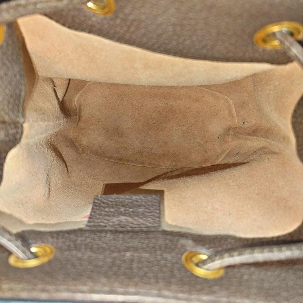 [Pre-Owned] Gucci Ophidia Mini Bucket Bag 'Beige/Ebony' - Very Good #1AA7OWV