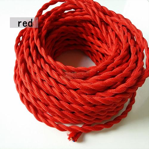 0,75 мм*2 жильный электрический медный провод винтажный витой тканевый кабель плетеный 2 шнура текстильный кабель подвесной светильник шнур Эдисона освещение