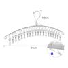Strong Support Multi Clip Hanger Windproof Balcony Clothes Hanger Stainless Steel Hanger  Home