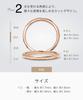 LEGAN Pink Gold Size Wedding Made in Japan Ring, 5, K10PG, Band, Women's,