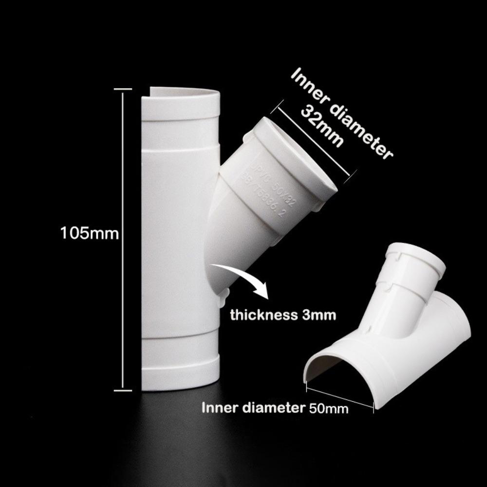 Новая ПВХ труба ремонтная заплата белая открытая тройник фитинги для ремонта сливной трубы 50 75 110 сантехнические аксессуары для улицы