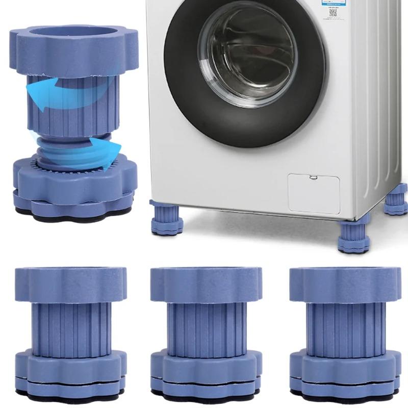 4 шт. Многофункциональная защитная основа для бытовой техники, система регулируемой высоты, амортизирующие коврики для домашнего обслуживания машин, стабильность