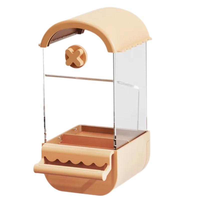 Кормушки для птиц большой емкости, прикручиваемые к клетке для помещений, инструмент для кормления птиц с насестом