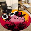 1pc Kirby Cowboys Office Round Area Rug, Under Office Chairs Bedroom Living Room Home Decor, Room Decoa1016226