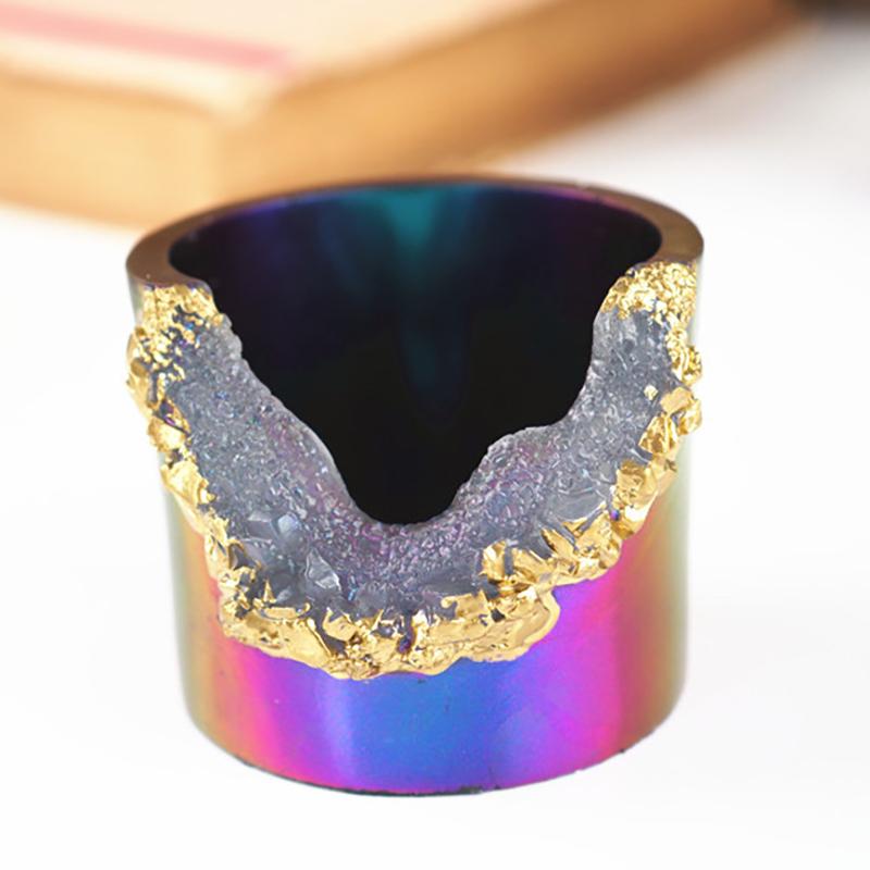 Силиконовая форма для подсвечника, держатель для чайной свечи, кристаллическая форма для эпоксидной смолы, ремесло «сделай сам»