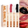 Пресс-помада 6 цветов Зеркальный водный блеск для губ Глазурь для губ Увлажняющий бальзам для губ Твердый блеск для губ