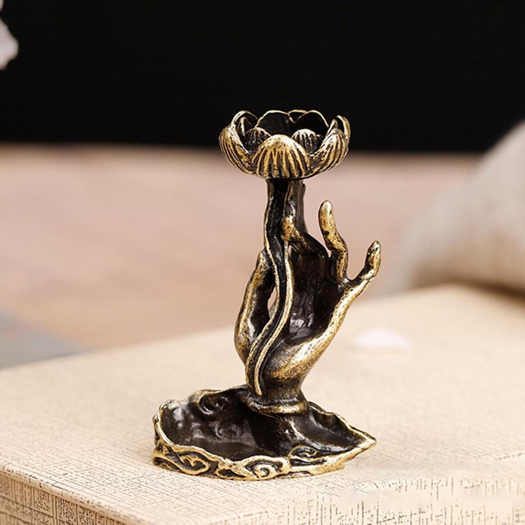 Подставка для благовоний с обратным потоком, декоративная горелка-водопад, конусная кадильница из сплава