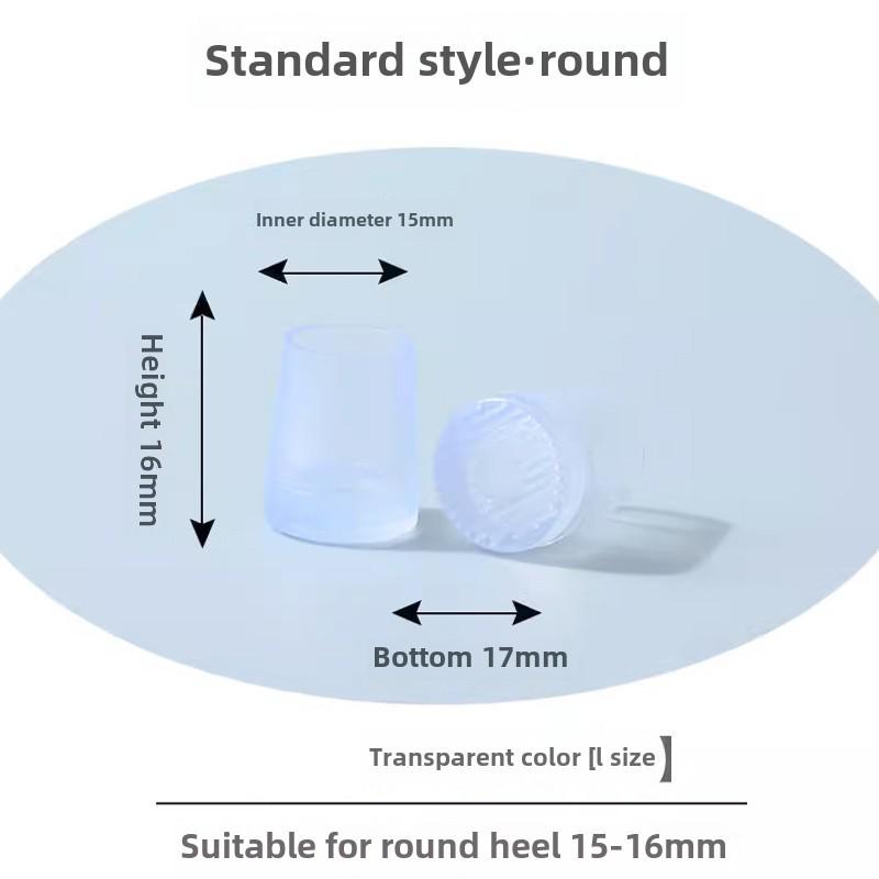 Silent Anti-Slip Stiletto Heel Protectors: Mute, Wear-Resistant Pads for Women's High Heels