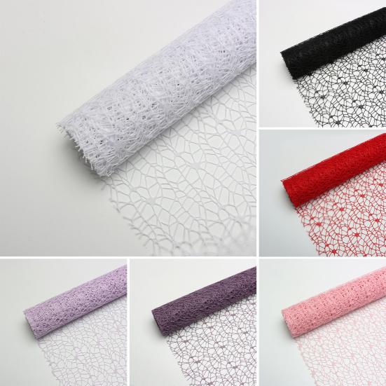 Flower Wrapping Paper Jacquard Hollow Net Wrapper For Bouquet Packaging