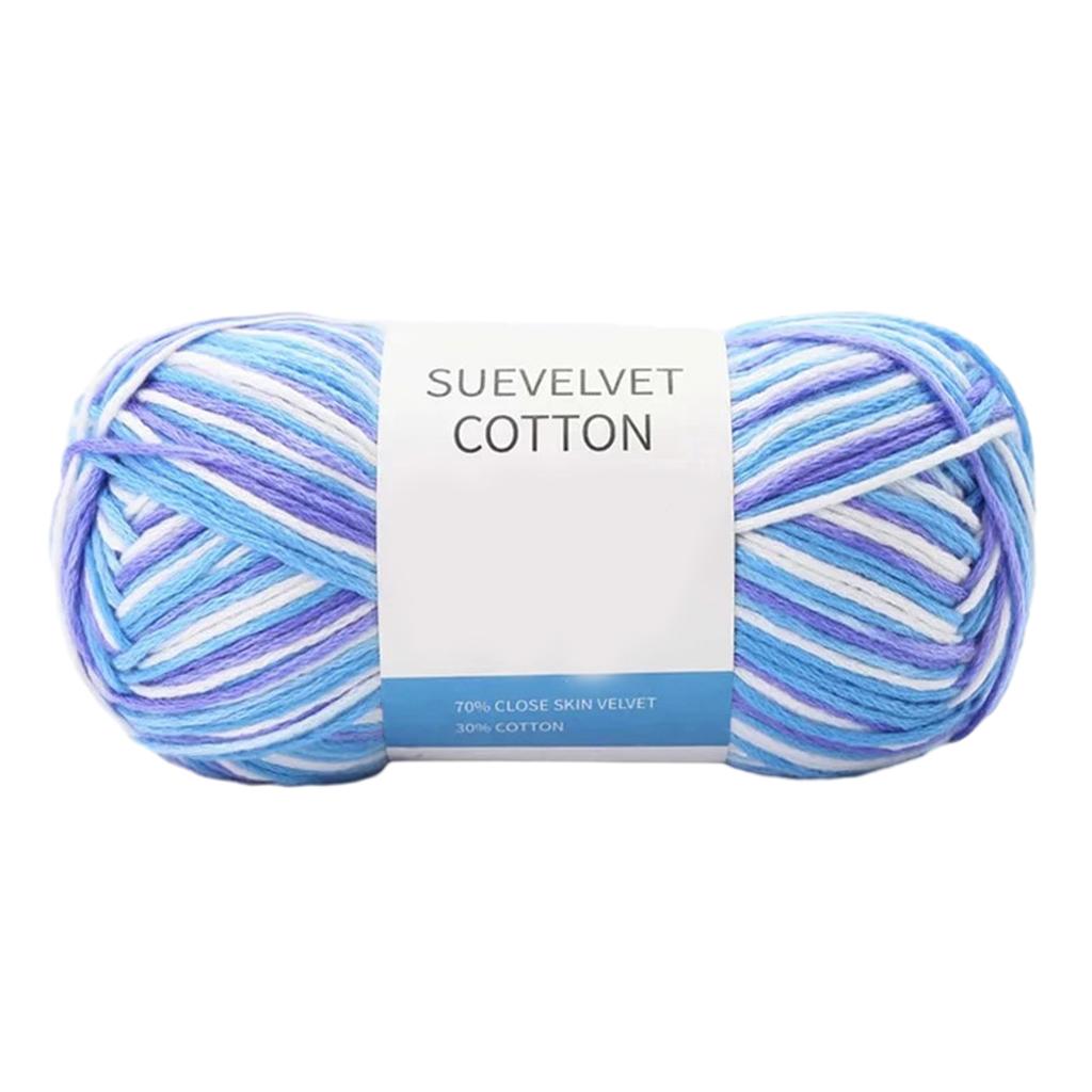 Crochet Yarn Knitting Cotton Yarn for DIY Hats Sweater Scarf Handcrafts Yarn Gradient Color Yarn for Crocheting Knitting