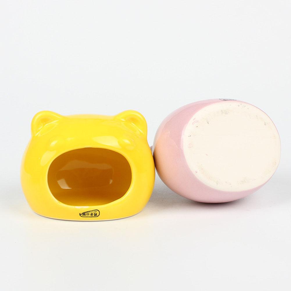 Cat Head Shape Hamster Ceramics Nest Sleeping Nest Cooling Shade House Room Four Seasons Universal