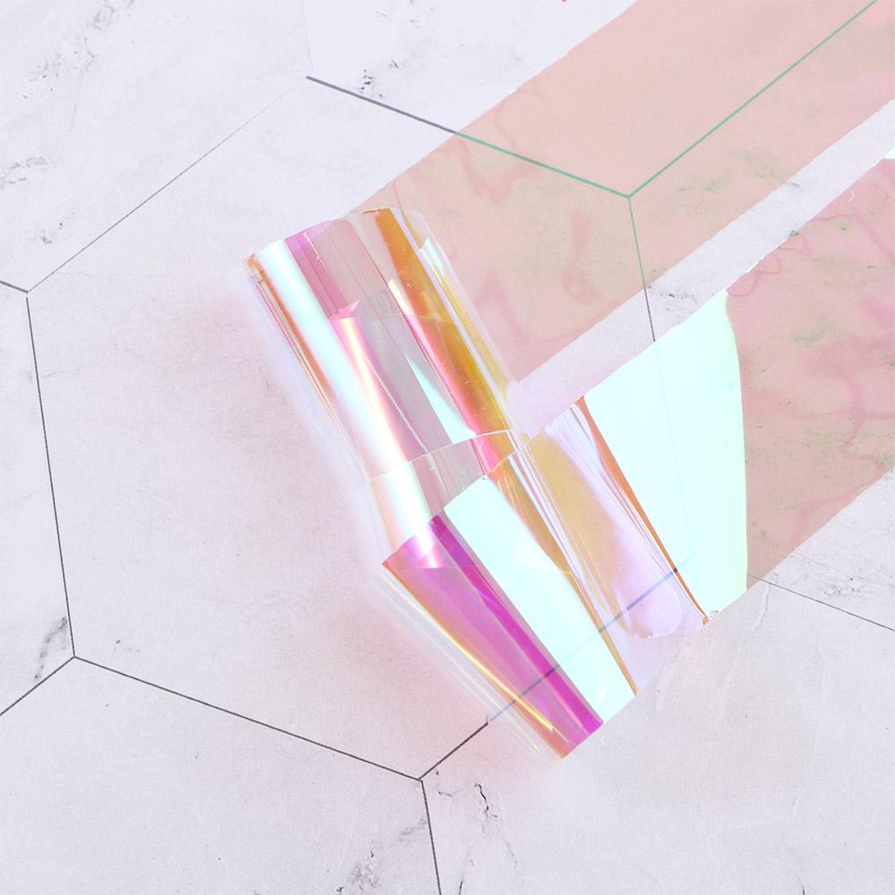Decal Manicure Tools Aurora Broken Glass Foils Nails Art Decoration Laser Cellophane Nail Foil Film
