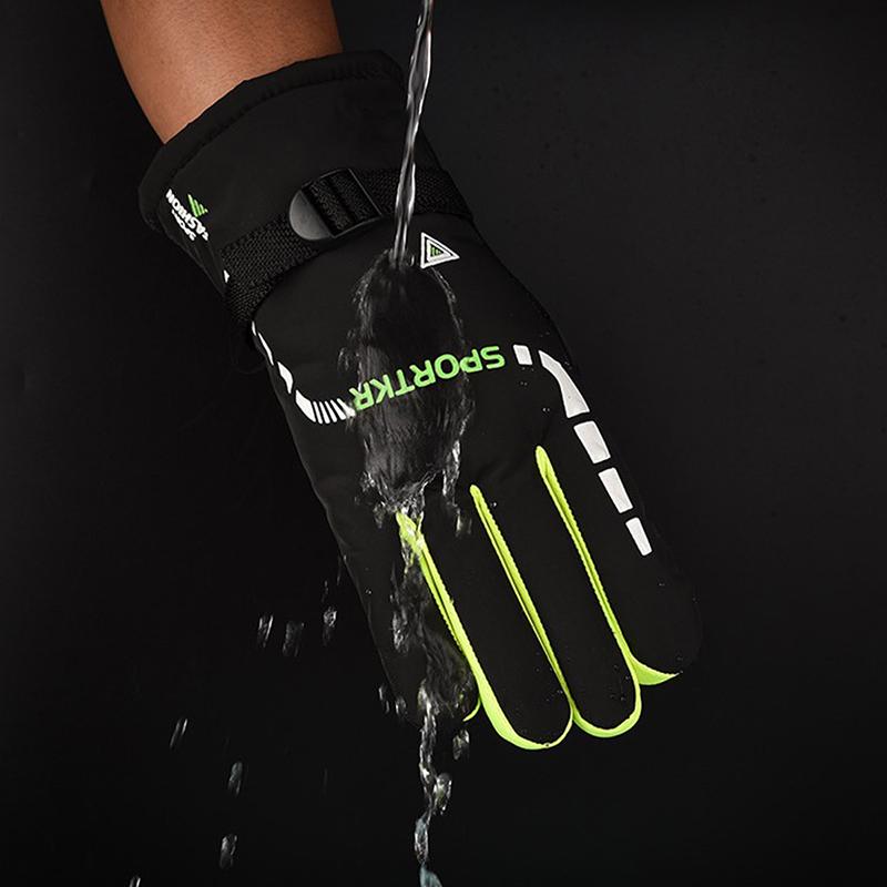 100% водонепроницаемые зимние велосипедные перчатки, ветрозащитные уличные мотоциклетные теплые перчатки