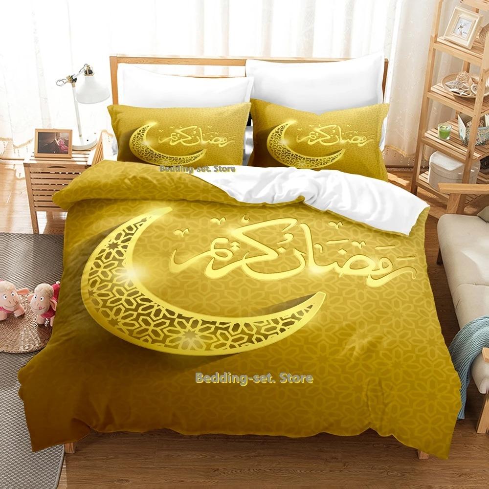 Modern Vibrant Single Twin Full Queen King Ramadan Size Bed Adult Kid Bedroom Duvetcover Sets 3D Print Anime Quilt