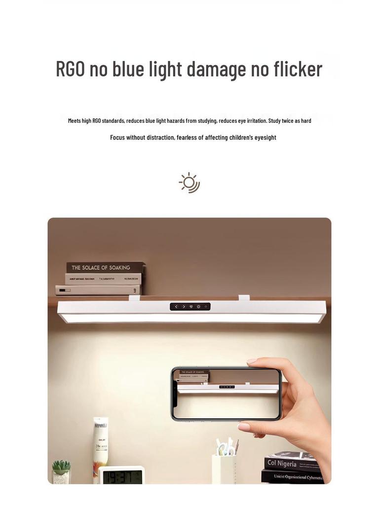 Full Spectrum Touchable LED Desk Lamp for Kids - Eye-Protecting Study Light for Reading and Dormitories