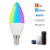 5W  E14 RGB+W+C LED Candl WiFi Smart Light Bulb LED Lamp App Operate Alexa Google Assistant Control Wake Up Smart Lamp Night Light