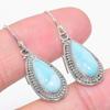 Natural Republic Larimar Gemstone 925 Solid Sterling Silver Earring 1.50" D8z72