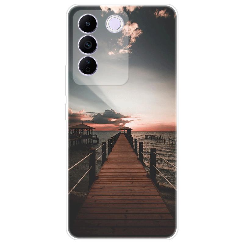For Vivo V27e V 27e Case Soft Silicone Back Cover Cartoon Phone Case Diversification