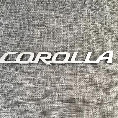 1 шт. 3D Глянцевая Черно-Серебристая Наклейка с Буквами Corolla Для Багажника Corolla Шильдик Автоаксессуары Наклейка для Модифицированного Автомобиля
