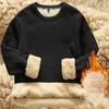 Men's Pullover Winter Plus Size Snow Warm Top Lined with Fleece Warm Long Sleeve Pullover