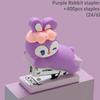 Mini Doll Stapler 400pcs 24/6 Staples Set Cartoon Capybara Bear bit Duck Portable Binder Office Binding Tools School A7713