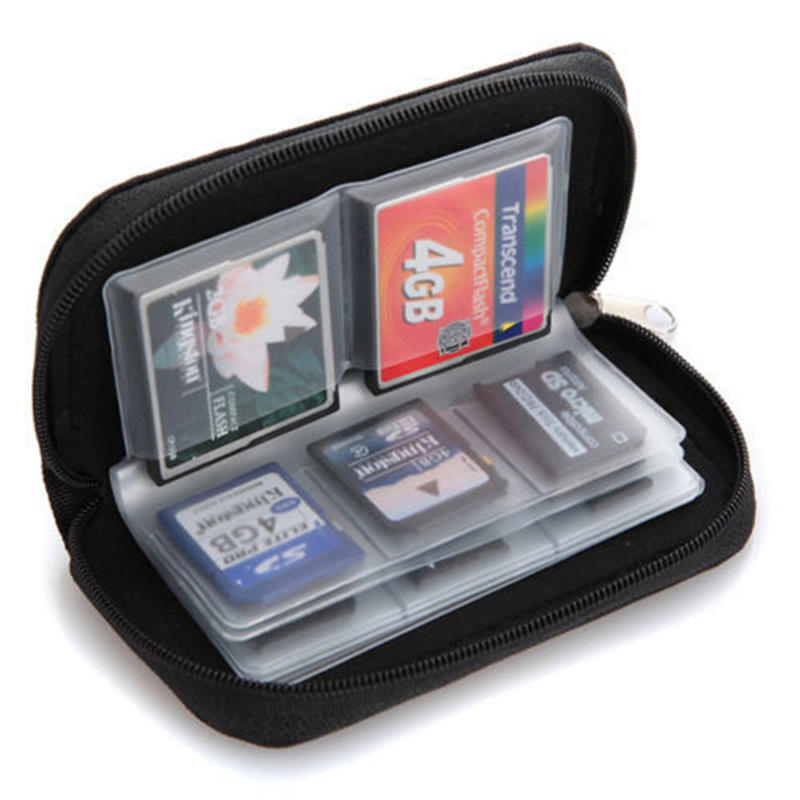 Sdhc Mmc Cf Micro Sd Memory Card Storage Carrying Pouch Case Holder Wallet
