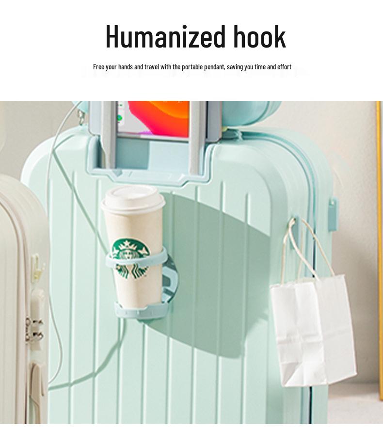 Высококачественный чемодан на колесах: Дорожный чемодан большой вместимости с двухслойной молнией для студентов и мужчин и женщин