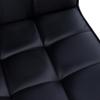 Office Chair in Retro Design, Height-Adjustable, 5 Casters, 52.5 cm x 54 cm x 99 cm, Black