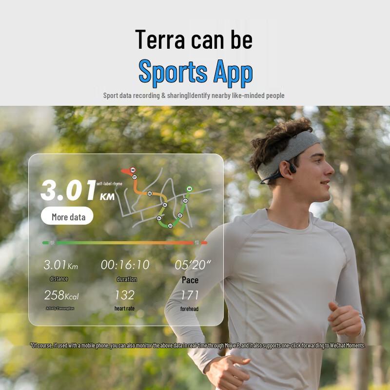 MOJAWA Terra AI Bone Conduction Sports Headphones