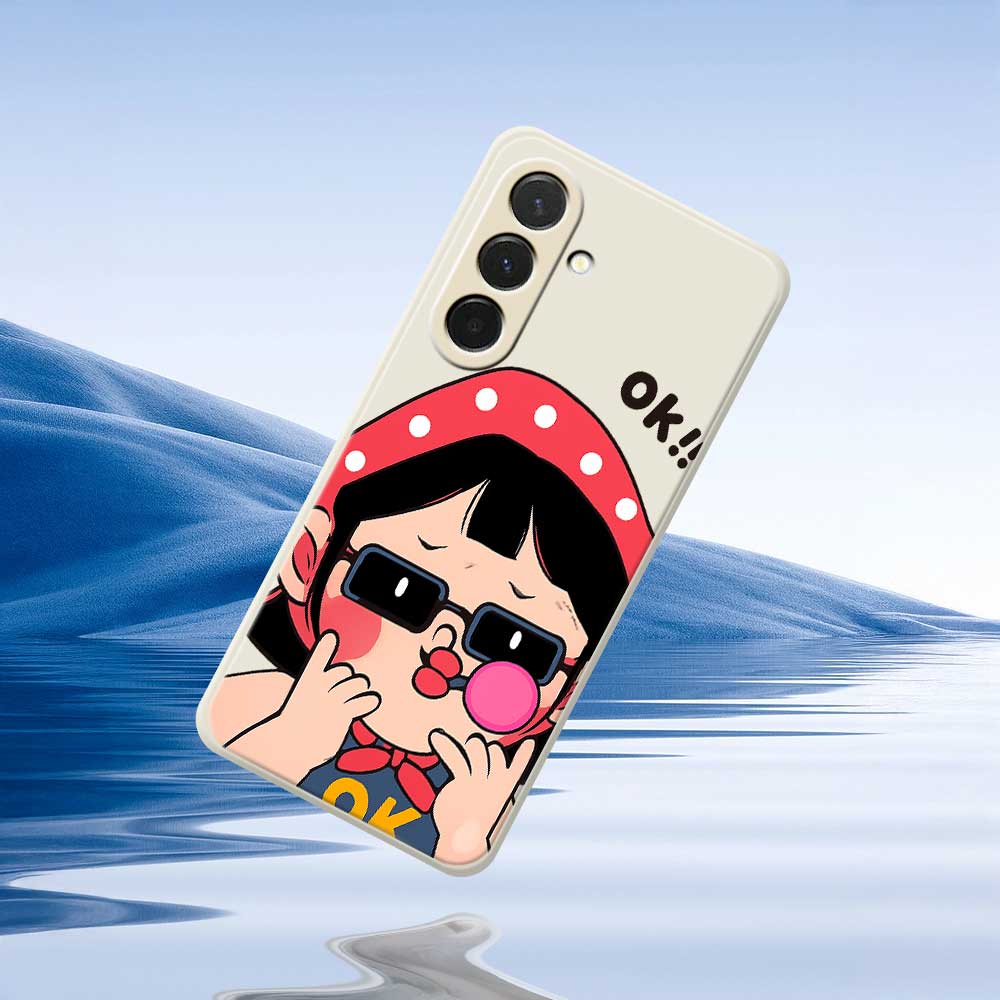 For Samsung Galaxy A36 5G Case Cute Kid Pattern Printing Straight Edge TPU Phone Back Cover