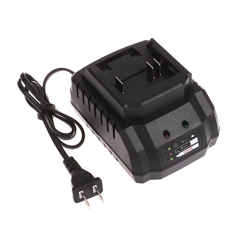 1 шт. Зарядное устройство для аккумулятора электроинструментов Подходит для литий-ионного аккумулятора Портативное быстрое зарядное устройство