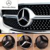 Серебристая отделка для Mercedes Benz W204 2006-2012 B/V Class 2005-10 Автомобиль Эмблема логотипа звезды на передней решетке