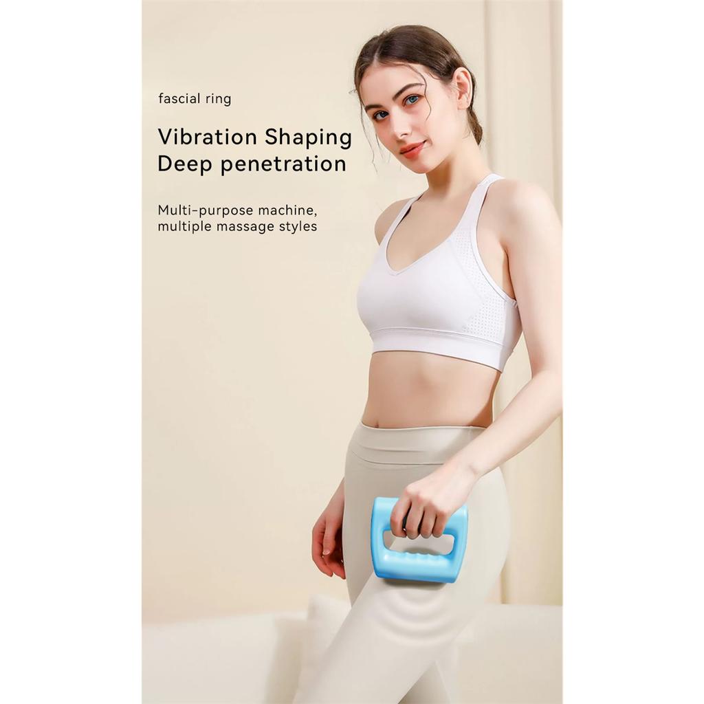 Электрический фасциальный массажер, Вибрирующее и расслабляющее мышечное массажное кольцо, Снимает усталость, Способствует похудению и сжиганию жира
