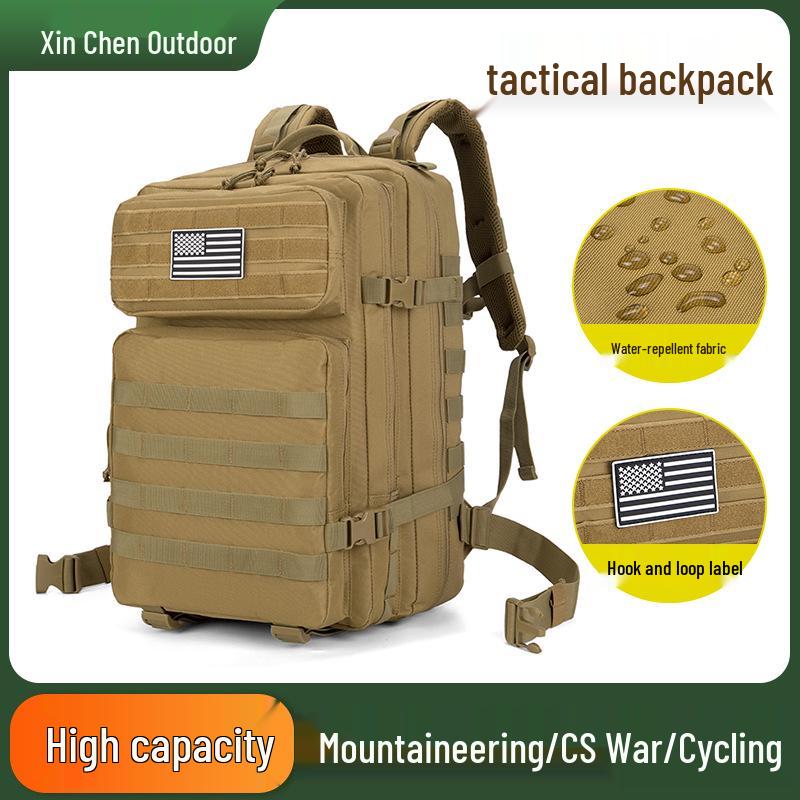 2025 Men's Tactical Camouflage Mountaineering Backpack - Large Capacity Climbing & Sports Rucksack