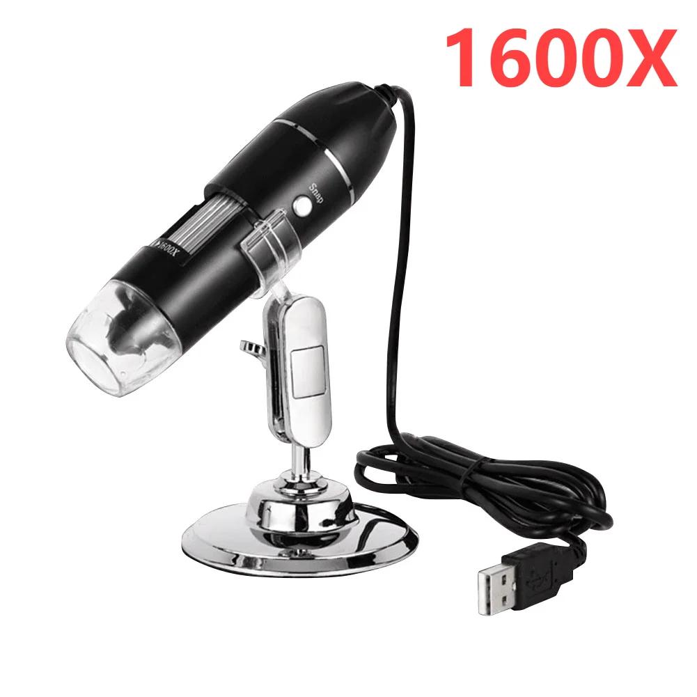 500X/1000X/1600X Digital Microscope Portable Electronic Microscope for Soldering LED Magnifier Mobile Phone Repair Tools