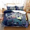 Anime Bedding Set 3Pcs Usavich Kirenenko & Putin Design Stylish Bedroom Gift Soviet Prison Rabbit Theme Soft