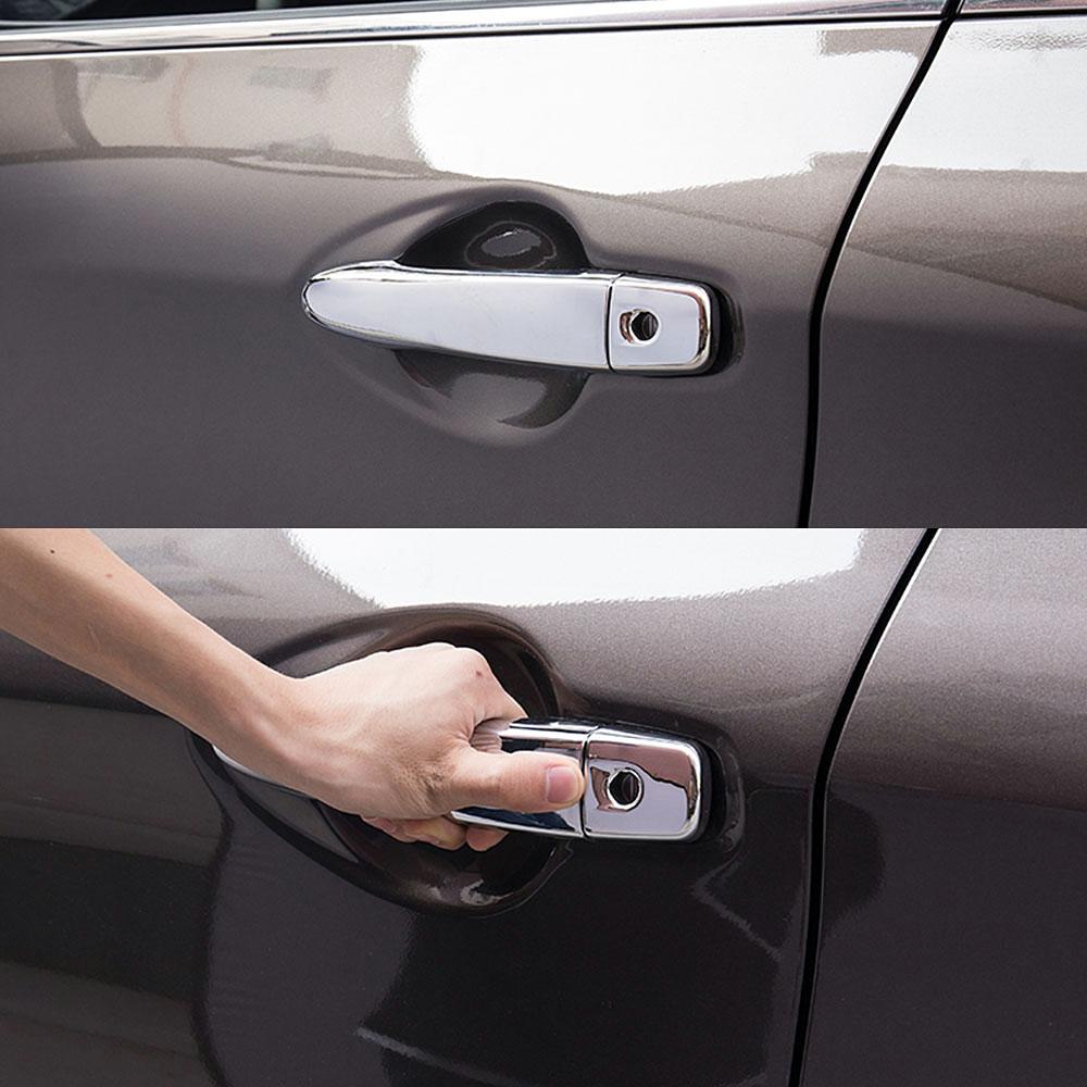 Для Nissan Pulsar C13 2015-2018 внешний вид автомобиля изменить хромированная крышка дверной ручки декоративная накладка защита
