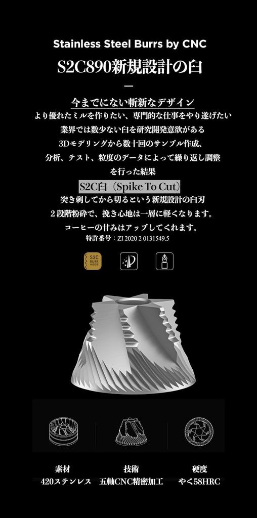 TIMEMORE Kuriko S3 Ручная кофемолка с ручным молотком S2C890 Запатентованная ступка Полностью металлическая внешняя функция регулировки Кофемолка Легко чистить Кофе