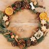 Popular Christmas Norfolk Pine & Rattan Soft Rubber Decorations for Dining Table and Staircase