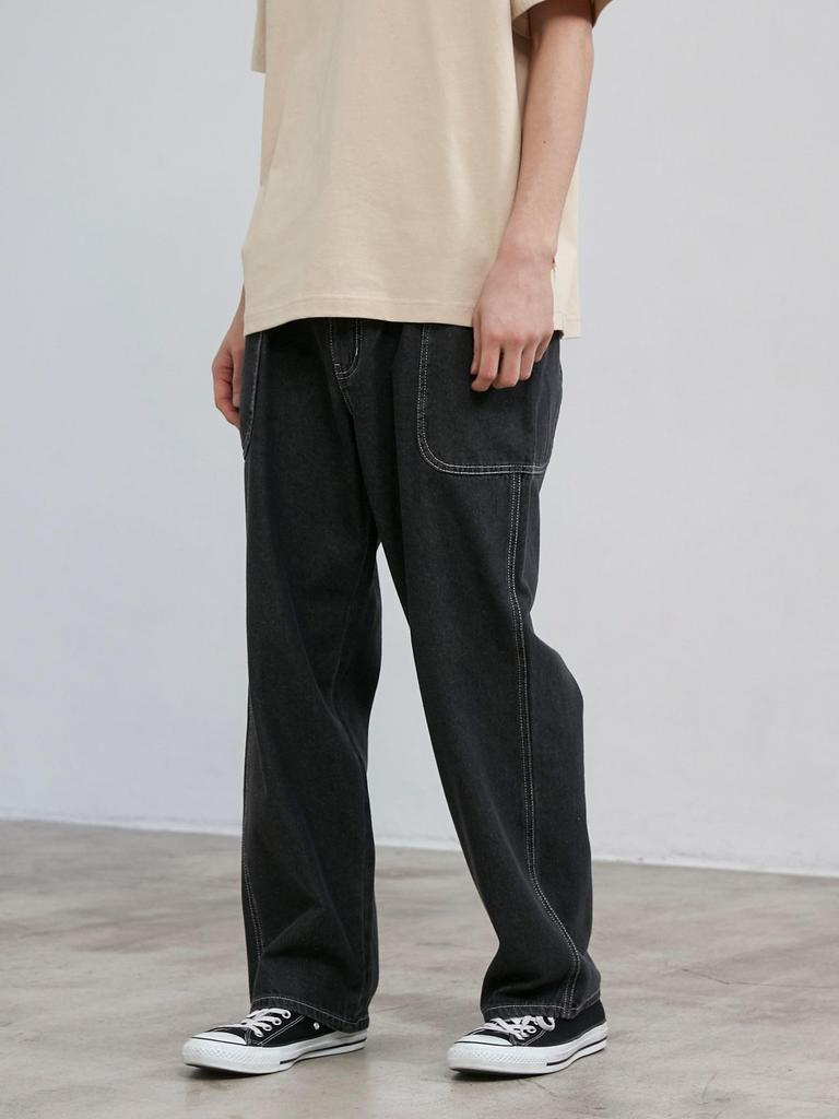 Cohen C.DENIMS Джинсы с боковыми карманами 75406030380 1970 ТЕМНО-СЕРЫЙ(19) L