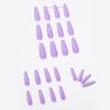 24Pcs/Set Matte Full Cover Manicure Nail Tips False Nails Ballerina Nail Coffin Fake Nail
