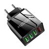 Умное быстрое зарядное устройство 5V3A с 3 USB-портами и цифровым дисплеем