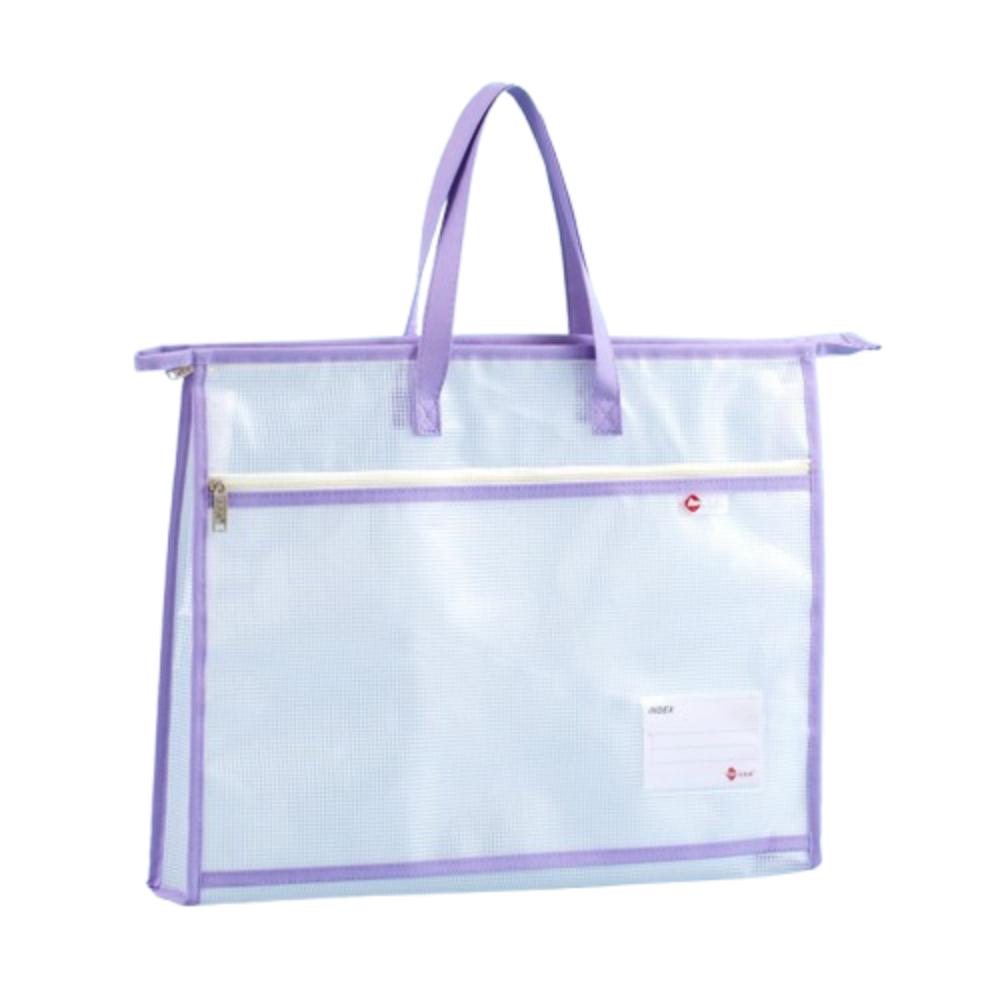Multi-layer Zipper Pouch Bag Clear Data Document Bag A3/A4 File Storage Bag Book Storage Bag