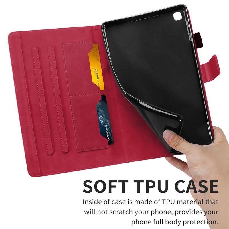 Чехол для планшета Coque Pour Samsung Dock Lite Cute Kawaii Cat Красноокрашенный чехол для планшета Pour Samsung Galaxy Tab Dock Lite Sm-p610 P615 Магнитный чехол