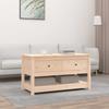 VidaXL Table basse 102x49x55 cm Bois massif de pin 820921