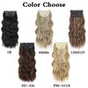 LISI HAIR Синтетические клипсы для наращивания натуральных волос, длинные волнистые густые шиньоны для женщин, повседневная одежда