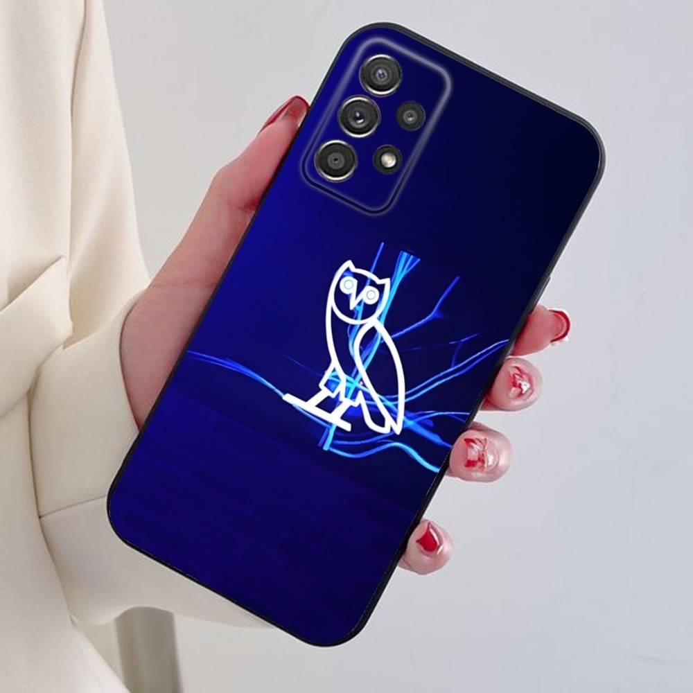 Чехол для телефона D-Drake O-OvO OWL для Samsung S24,21,22,23,30,Ultra,20,Plus,Note,10,9, Черный мягкий силиконовый чехол