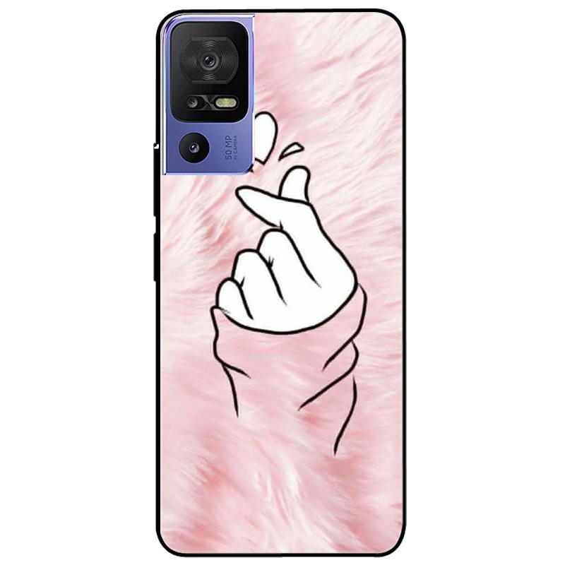 Phone Cover For TCL 40 SE Case 6.75'' Silicone Lovely Black Bumper Lion Soft TPU Coque for TCL 40SE Funda for TCL40SE Protector
